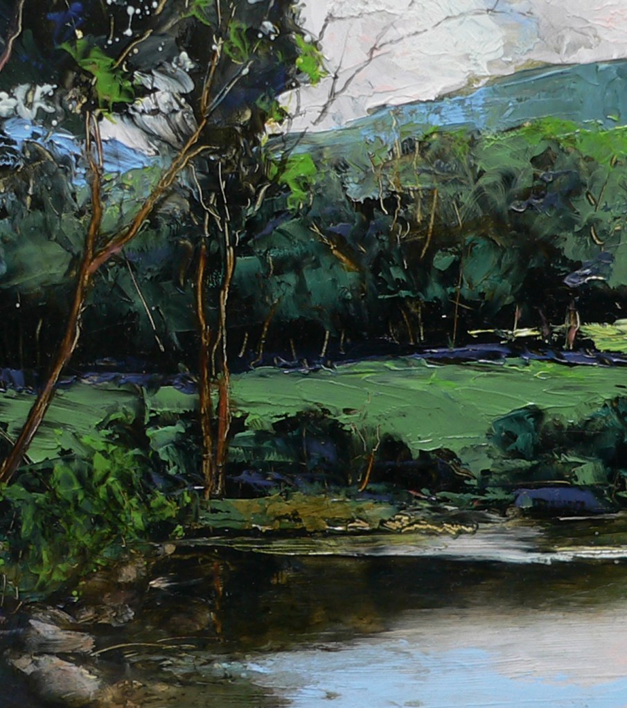 Summer Idyll, Cold River, detail