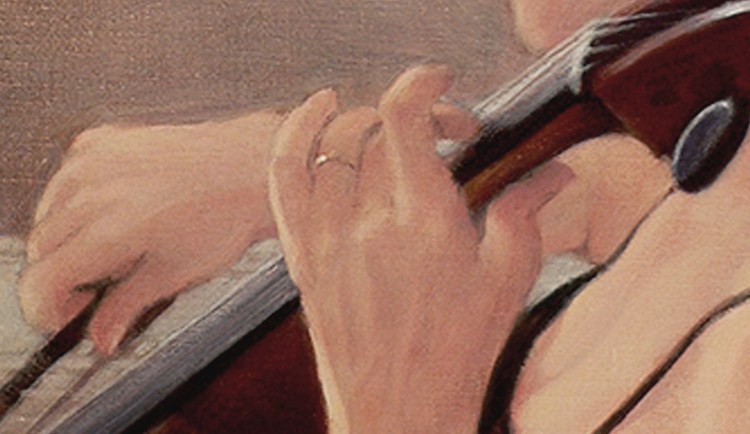 Diminuendo, detail, Oil painting by Roger Vincent Jasaitis, Copyright 2014 RVJart.com