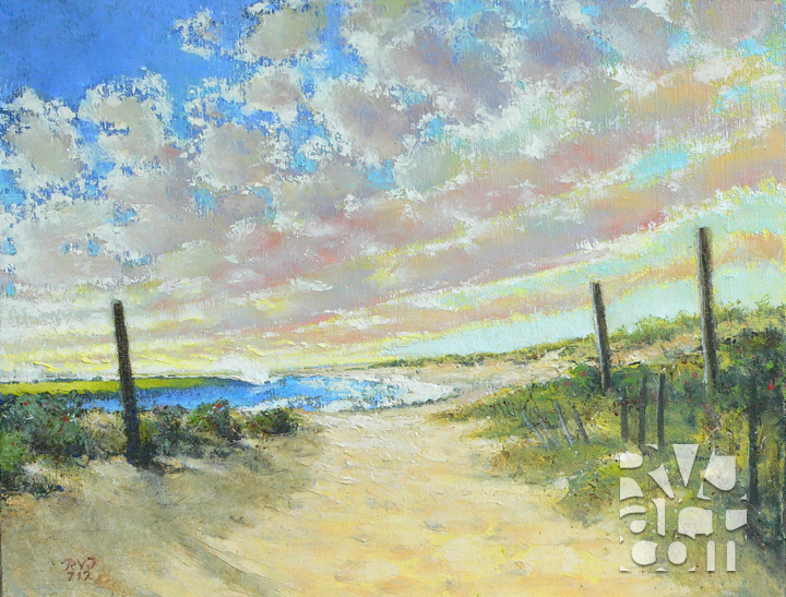Beach Haven, oil painting by Roger Vincent Jasaitis, copyright 2012, RVJart.com