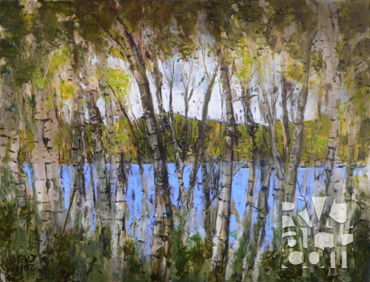 Somerset, oil painting by Roger Vincent Jasaitis, copyright 2007, RVJart.com