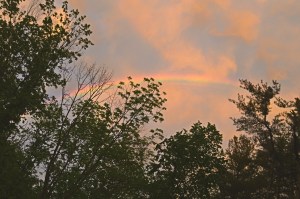Sunset Rainbow, photo by Roger Vincent Jasaitis, RVJart.com, Copyright 2015
