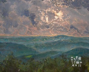 #2160101, "psalm 192, Putney Mtn View", Oil painting by Roger Vincent Jasaitis, copyright All rights reserved, RVJart.com