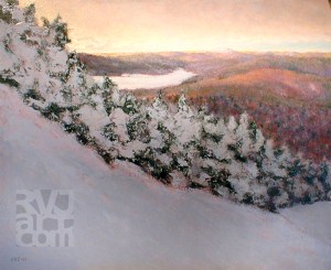 North Face Vista, oil painting by Roger Vincent Jasaitis, RVJart.com