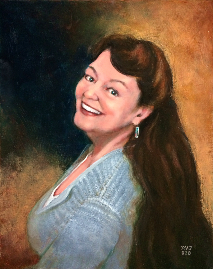 Sister Dale #2180801, Oil painting by Roger Vincent Jasaitis, RVJart.com, copyright 2018, all rights reserved.